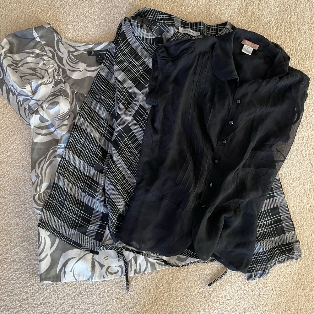 Y2K Style Blouse Trio